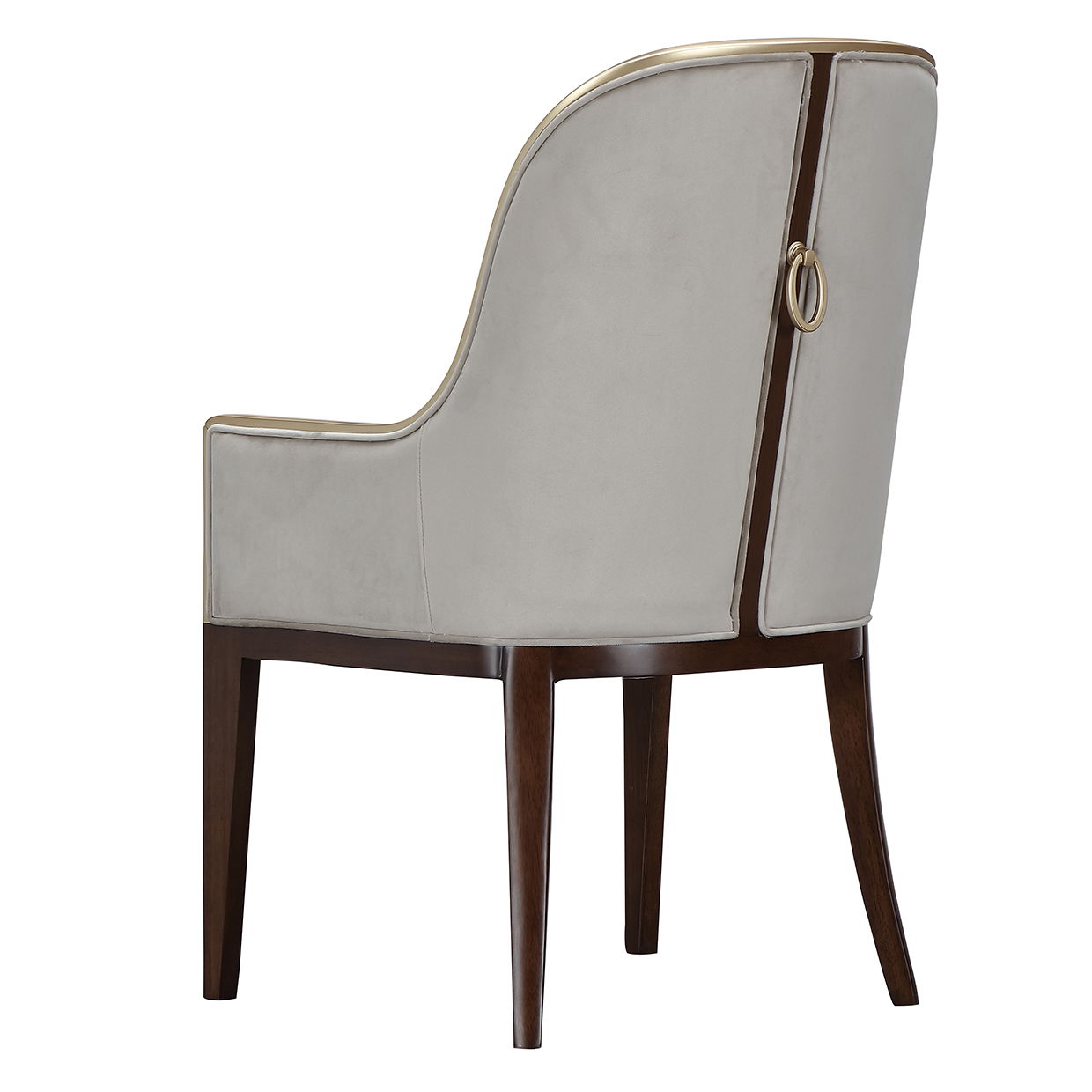 Houston - Dining Arm Chair - Porcini / Walnut
