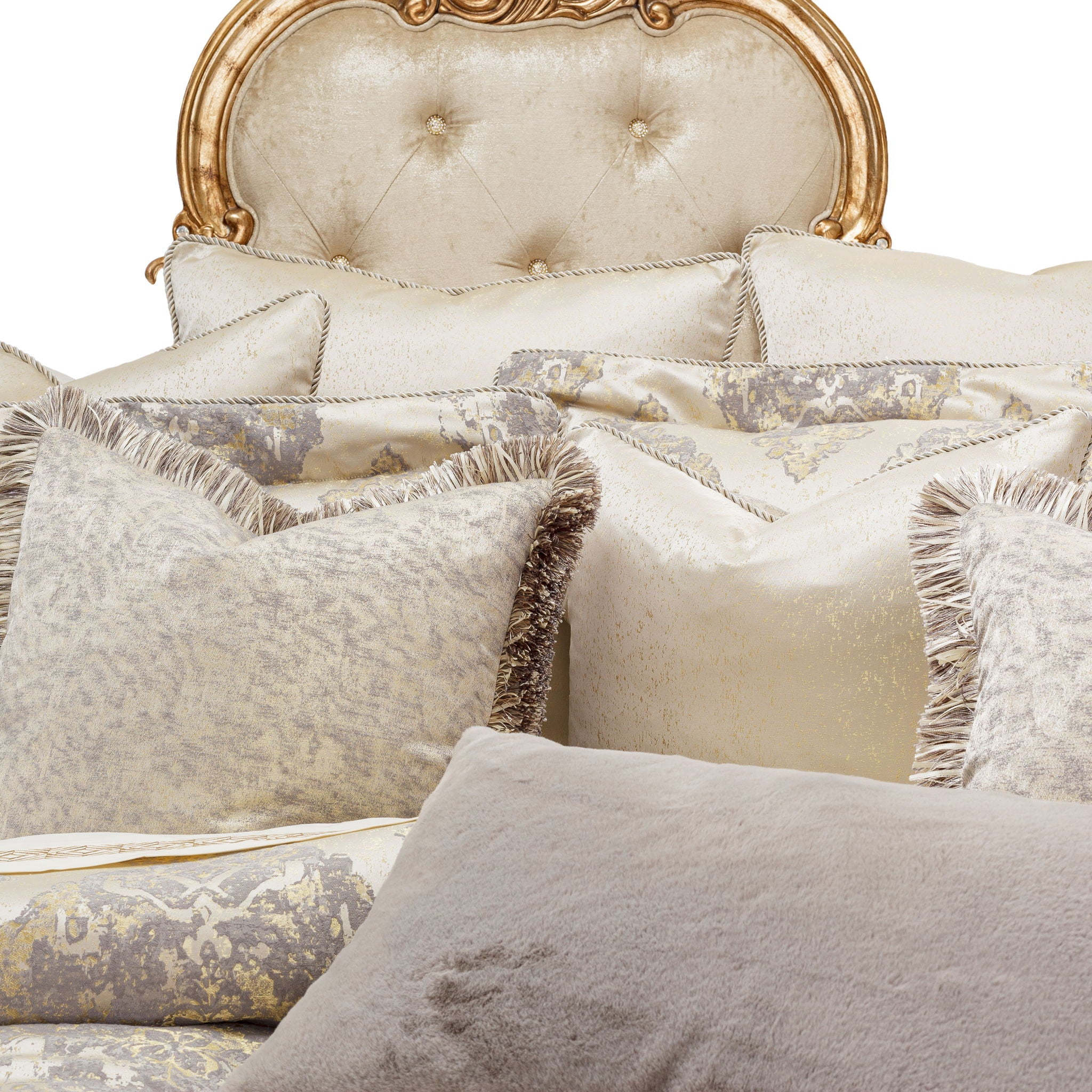 Bennett - 9-Piece Queen Comforter Set - Champagne