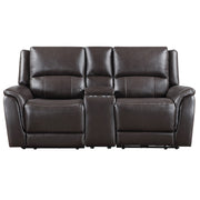 Alexandria - Power Reclining Console Loveseat