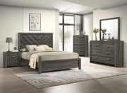 Valor - Full 5 Piece Bedroom Set - Gray
