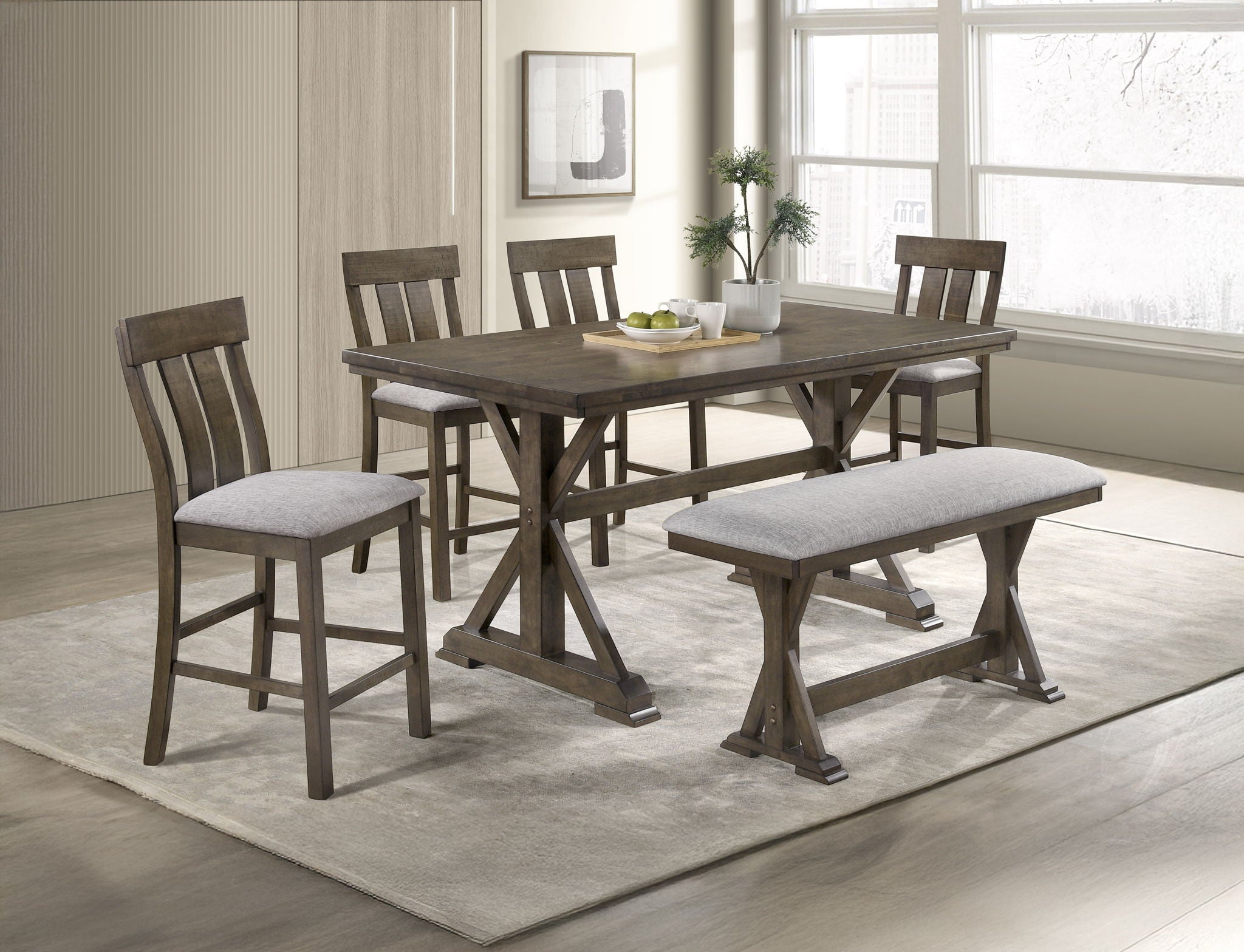 Lloyd - Counter Height Chair (Set of 2) - Brown
