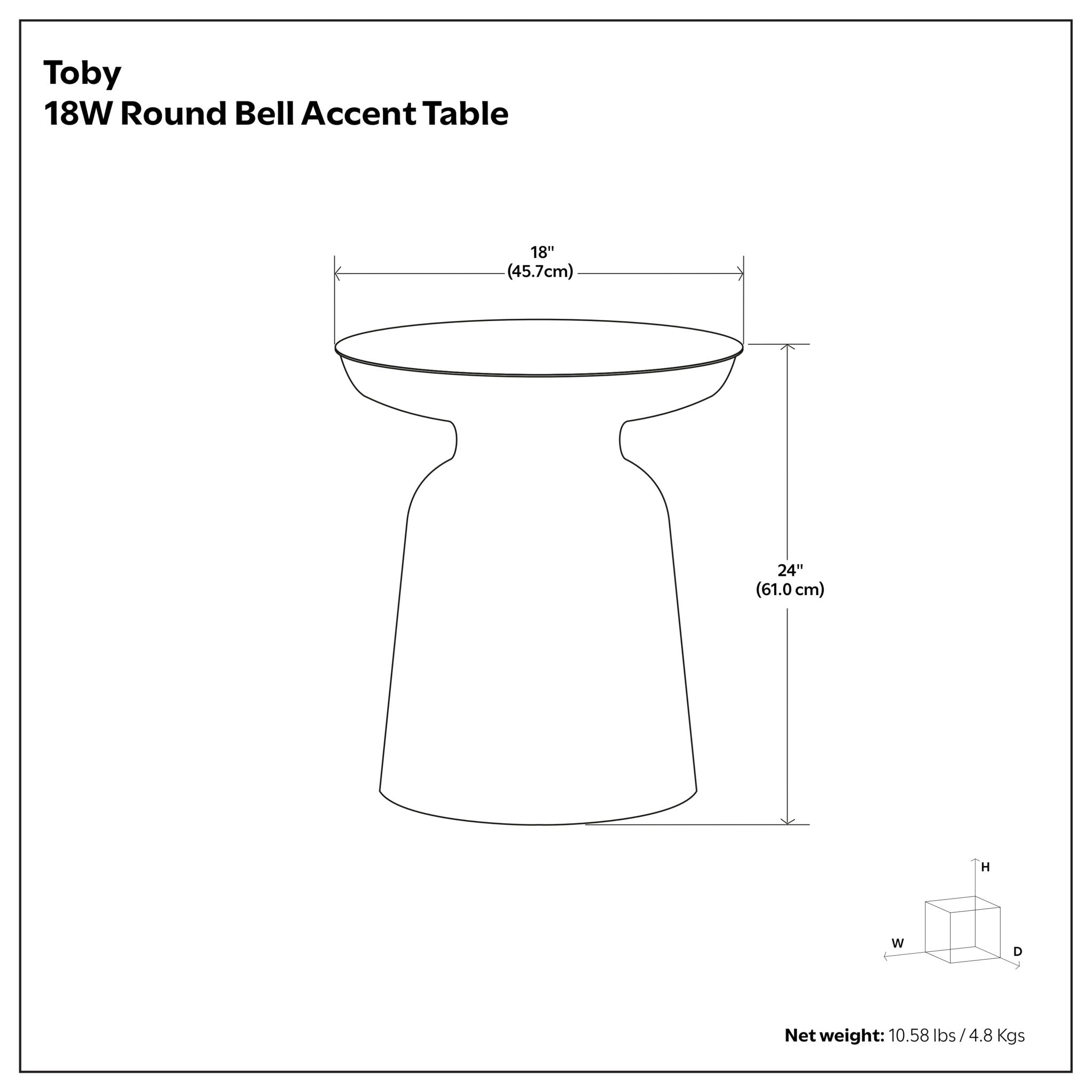 Toby - Accent Table - Copper