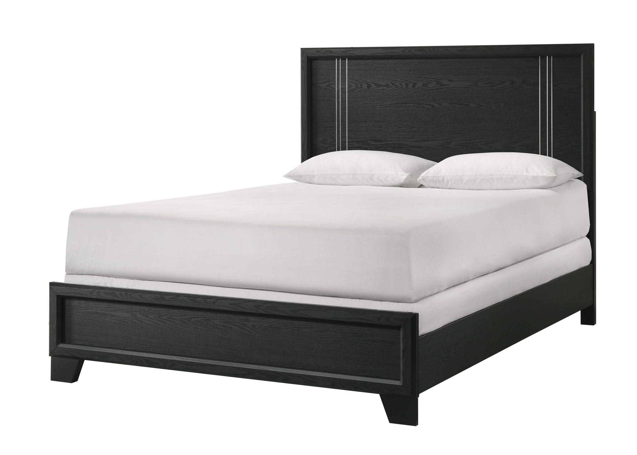 Charlie - Full 5 Piece Bedroom Set - Charcoal