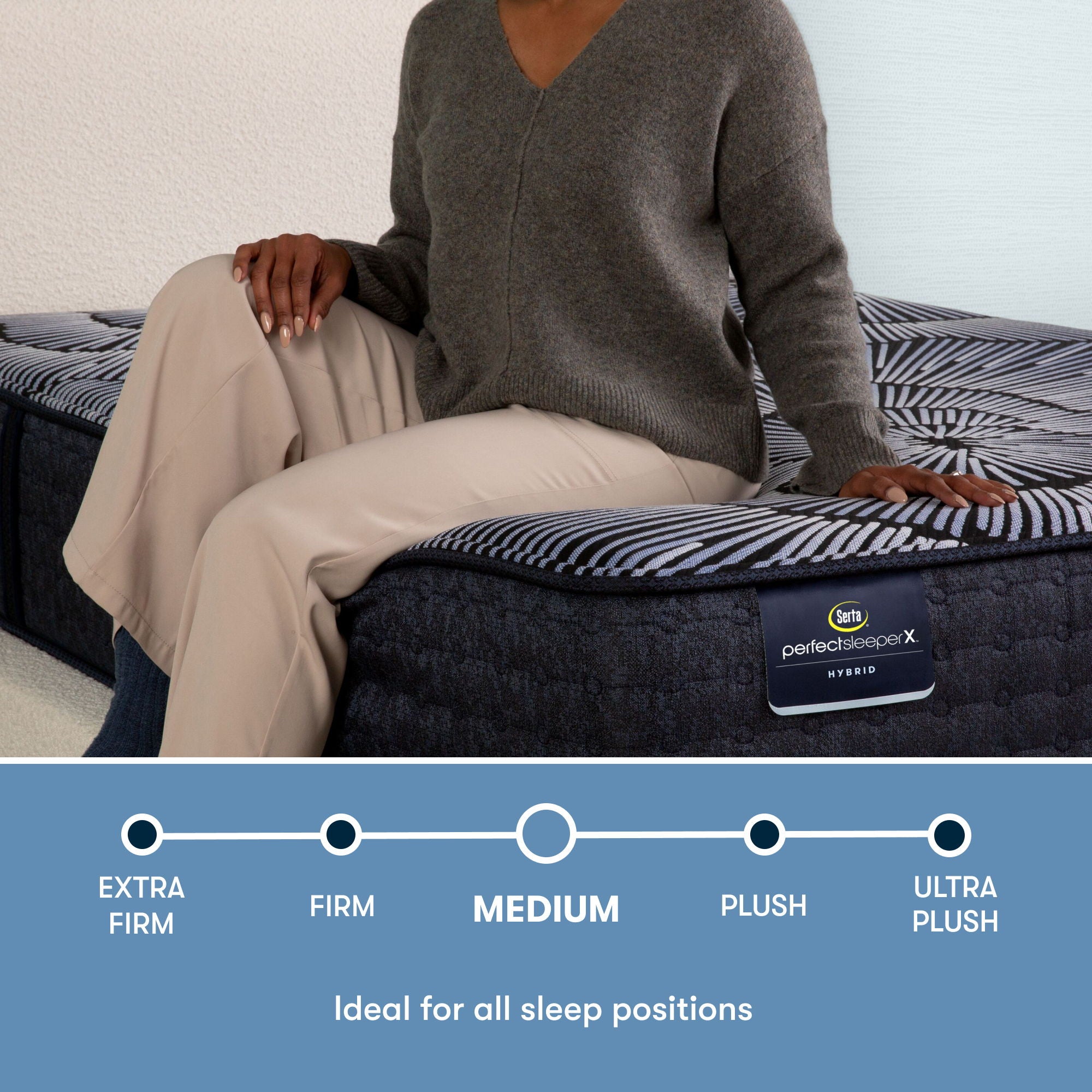 Perfect Sleeper - 13" X Kendall Hybrid Medium Mattress