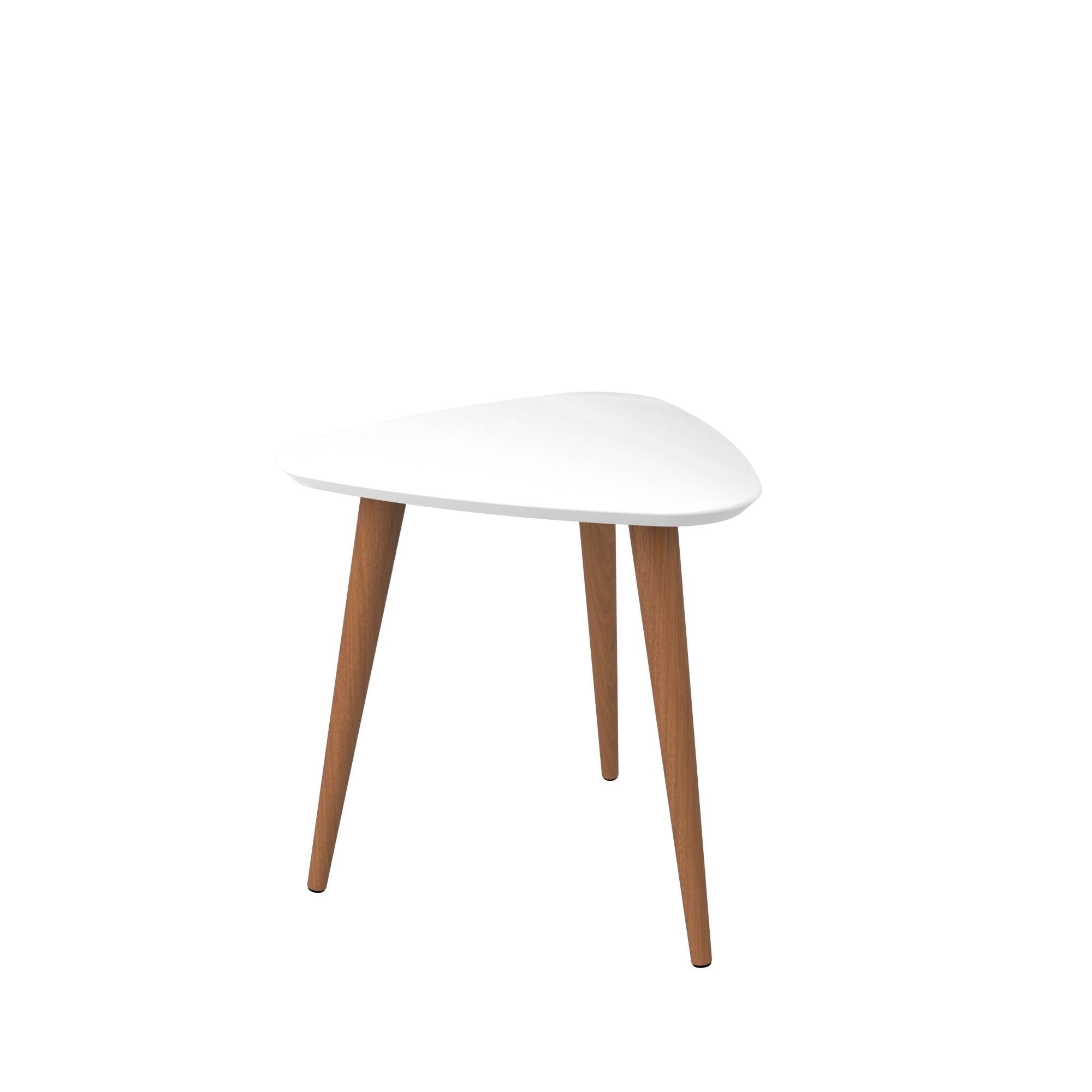 Utopia - Triangle End Table - White