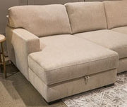 Stringer - LAF Corner Chaise With Storage - Sand