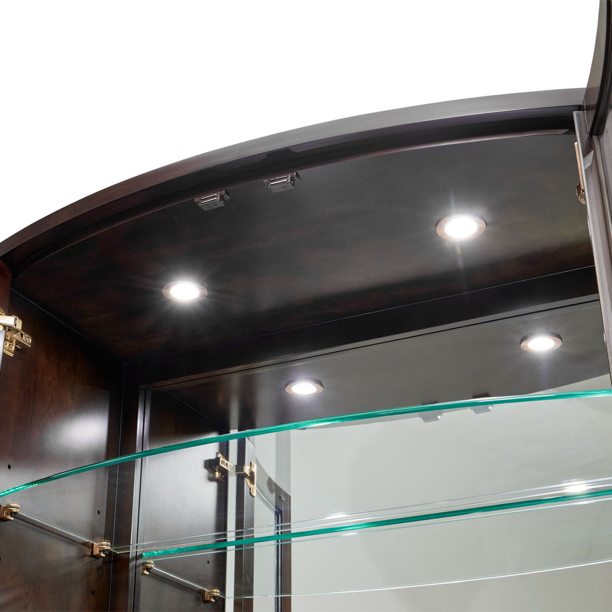 Camellia Field - Display Cabinet - Dark Brown