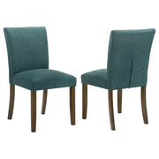 Paxton Upholstered Dining Side Chair Teal Blue (Set of 2)