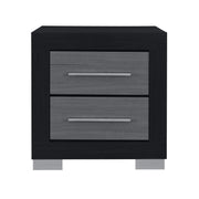 Elsa - 2 Toned Nightstand With Bar Handle And Spacious Drawers