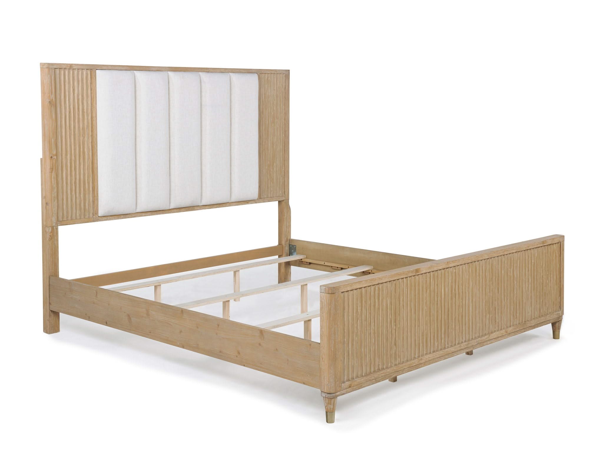 Kara - Queen 5 Piece Bedroom Set - Cerused Natural
