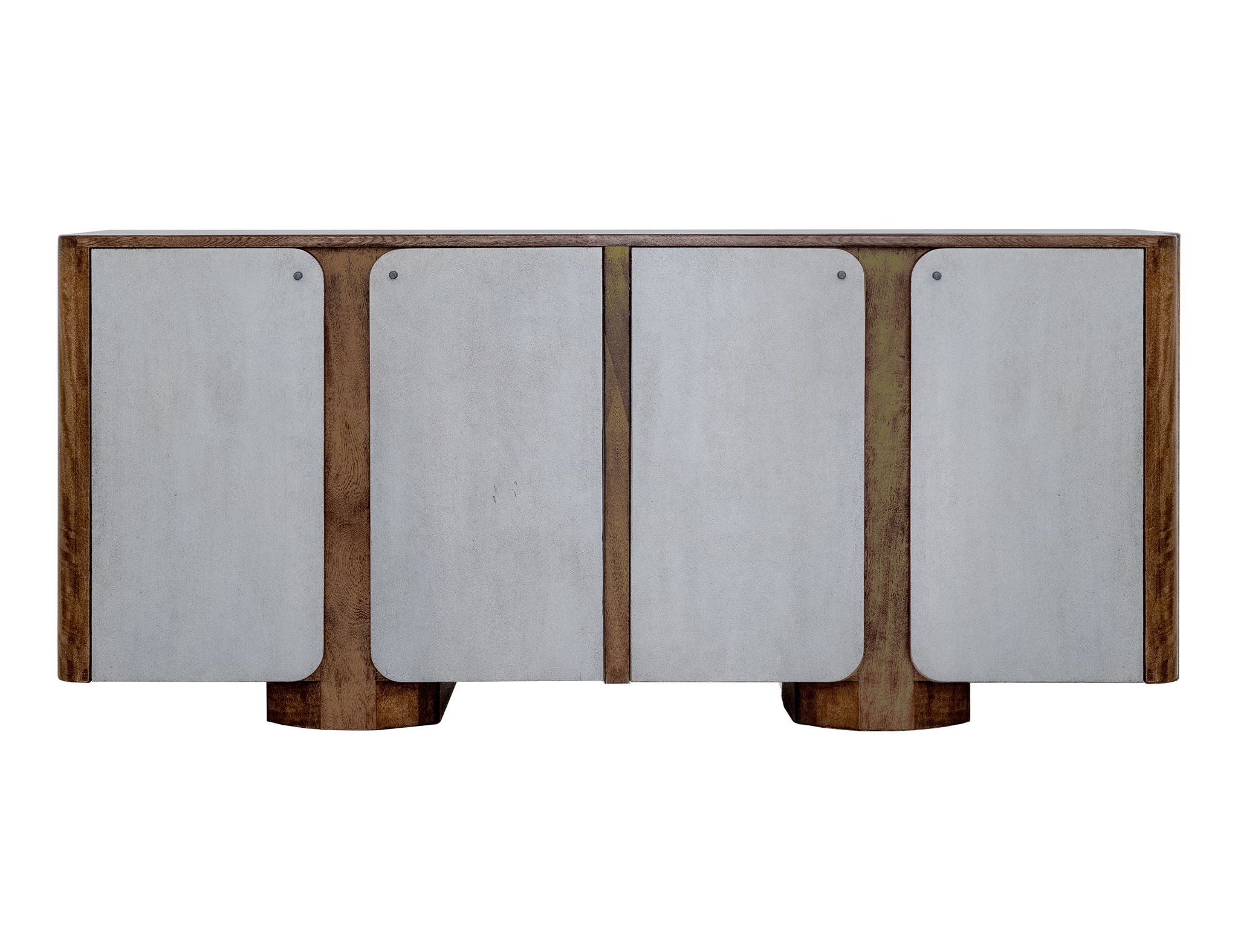 Nashville - 4 Door TV Stand/Console - Brown / Gray