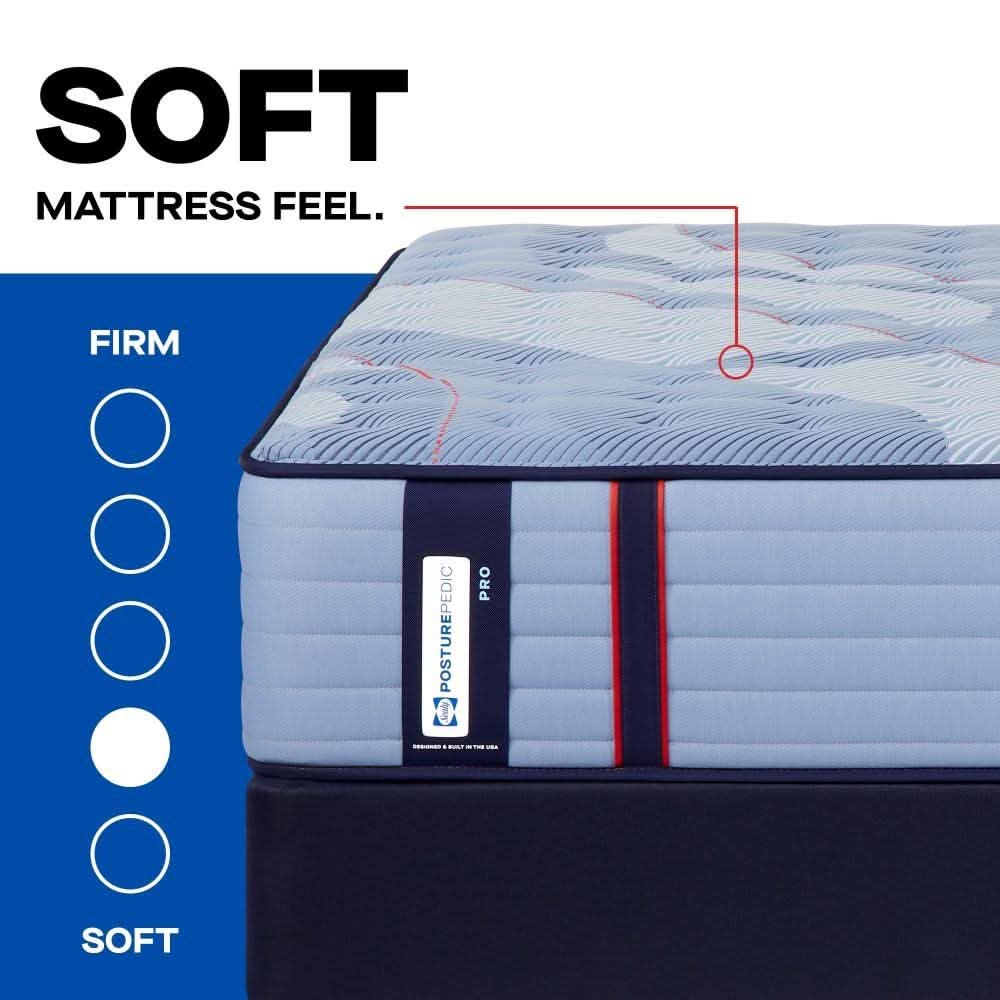Sealy Posturepedic Pro Dupont II Soft Mattress and Adjustable Base Sleep Package with Sheets, Protector & Pillow
