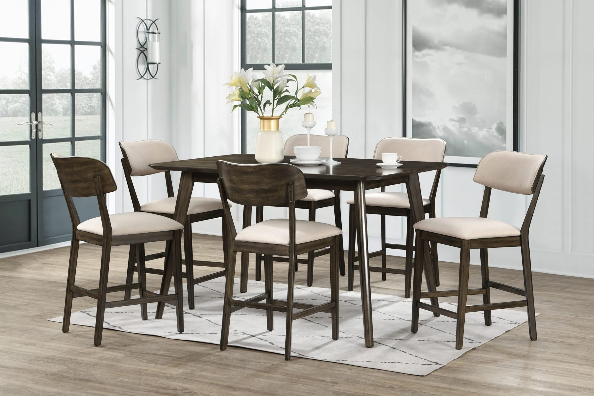 Rex - 60" Counter Height Table Set