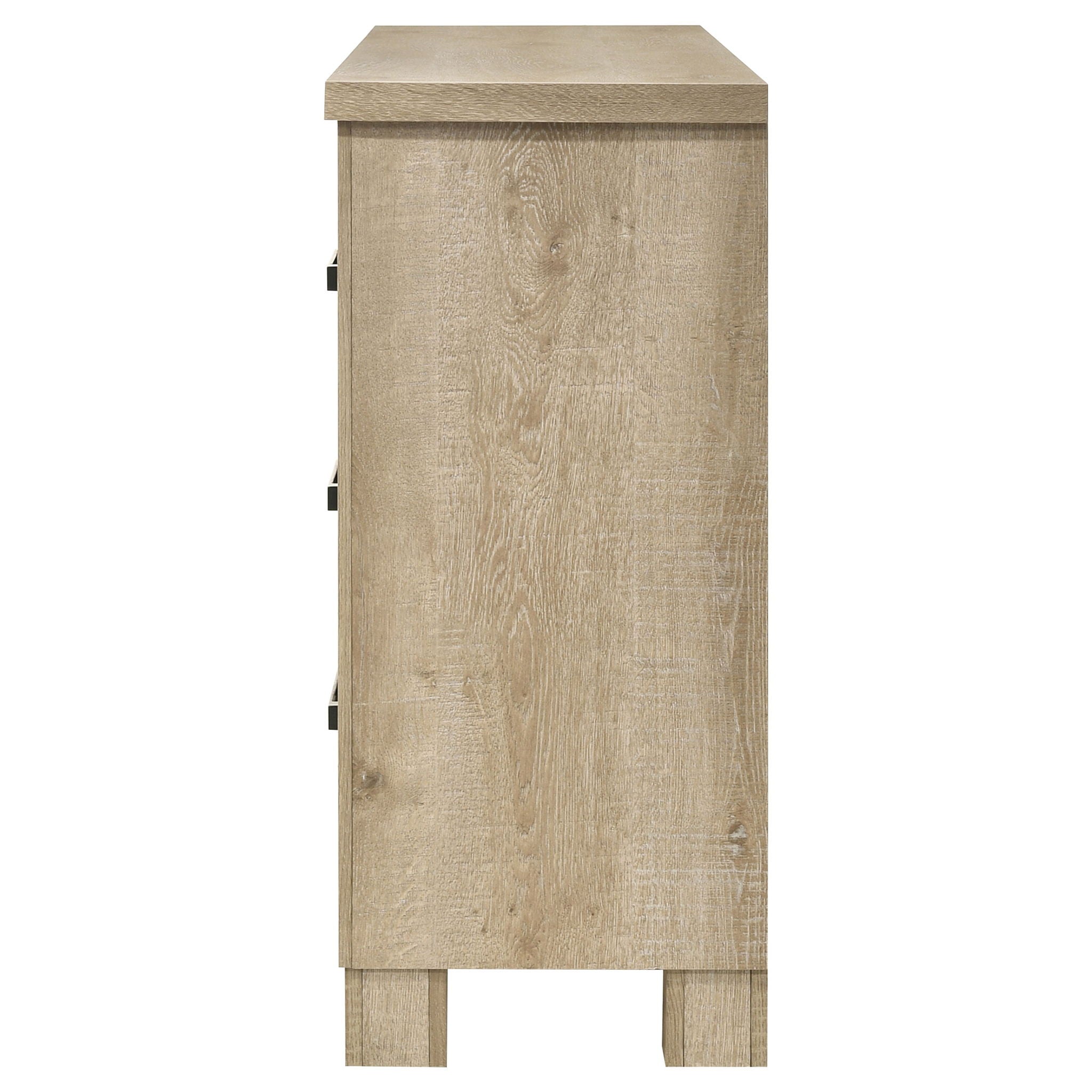 Oakglen 6-drawer Bedroom Dresser Weathered Oak
