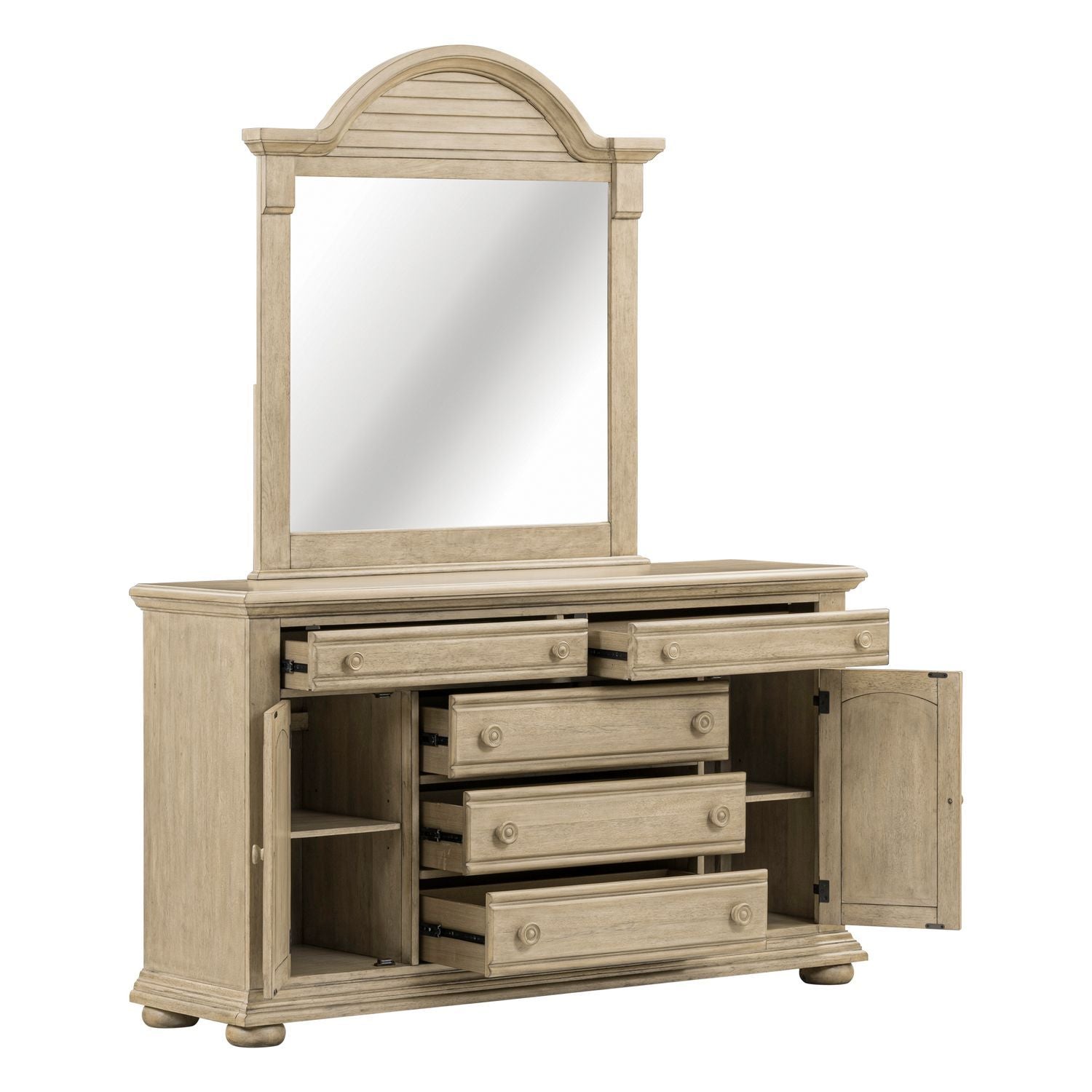 Summer House - Dresser & Mirror - Sand Dune
