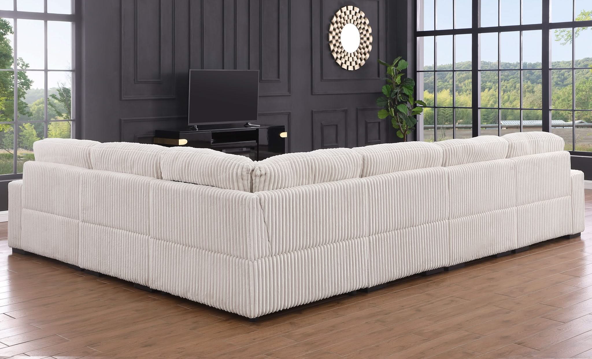 Nadine - Modular Corner Sectional Sofa With Left Facing Chaise