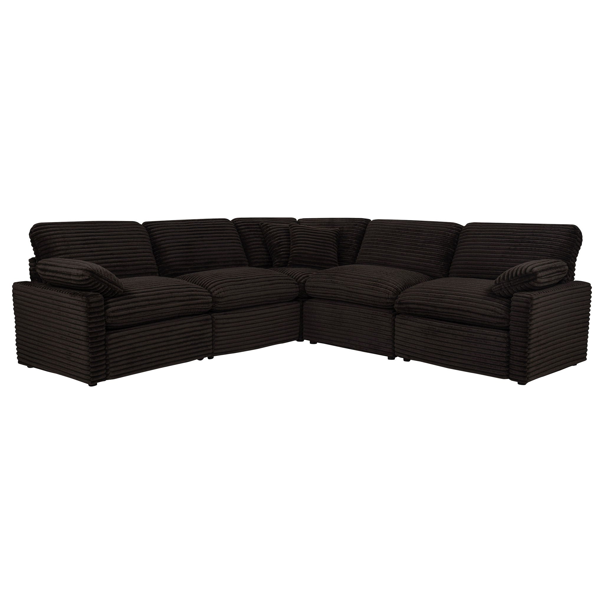 Collins 5-piece Modular Power Reclining Sectional Chocolate Brown