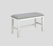 Fulton - Counter Height Bench - Chalk White