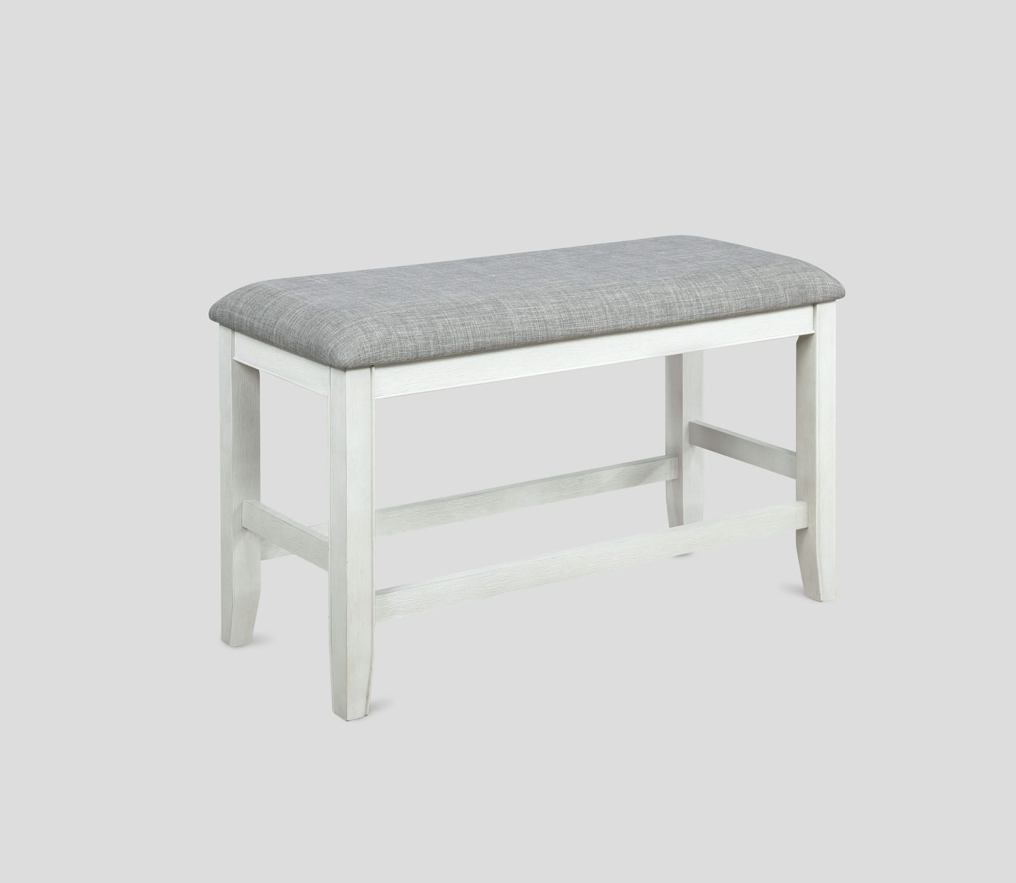 Fulton - Counter Height Bench - Chalk White