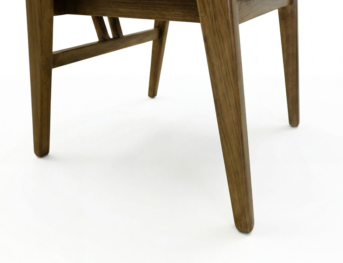 Silver - Upholstered Chair - Brown / Beige