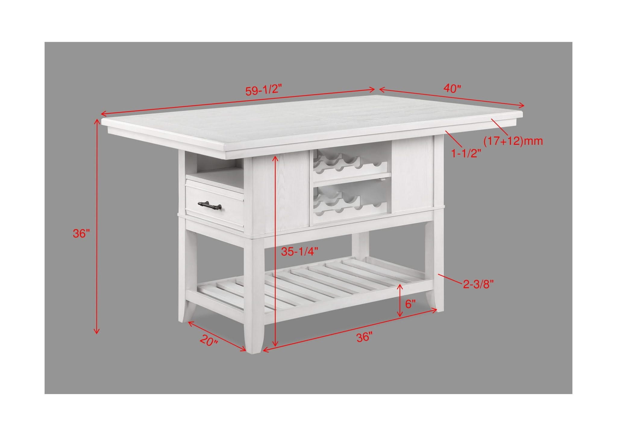 Wendy - 5 Piece Dining Room Set - White