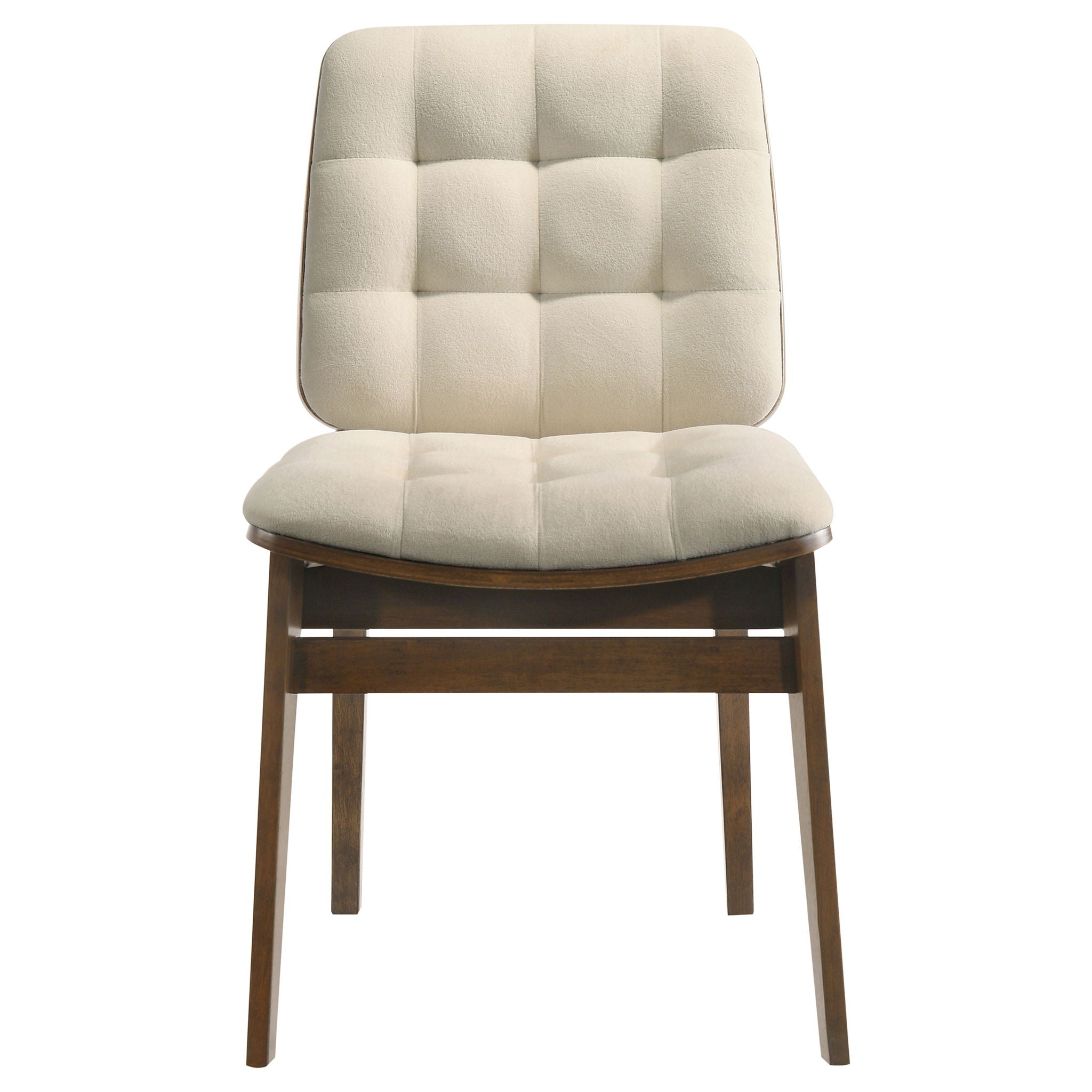 Hamlyn 5-piece Round Wood Dining Set Cream and Walnut