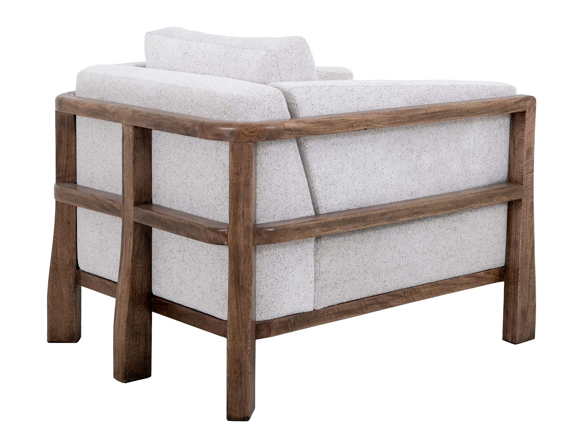 Roots - Armchair - Pearl Silver / Light Brown