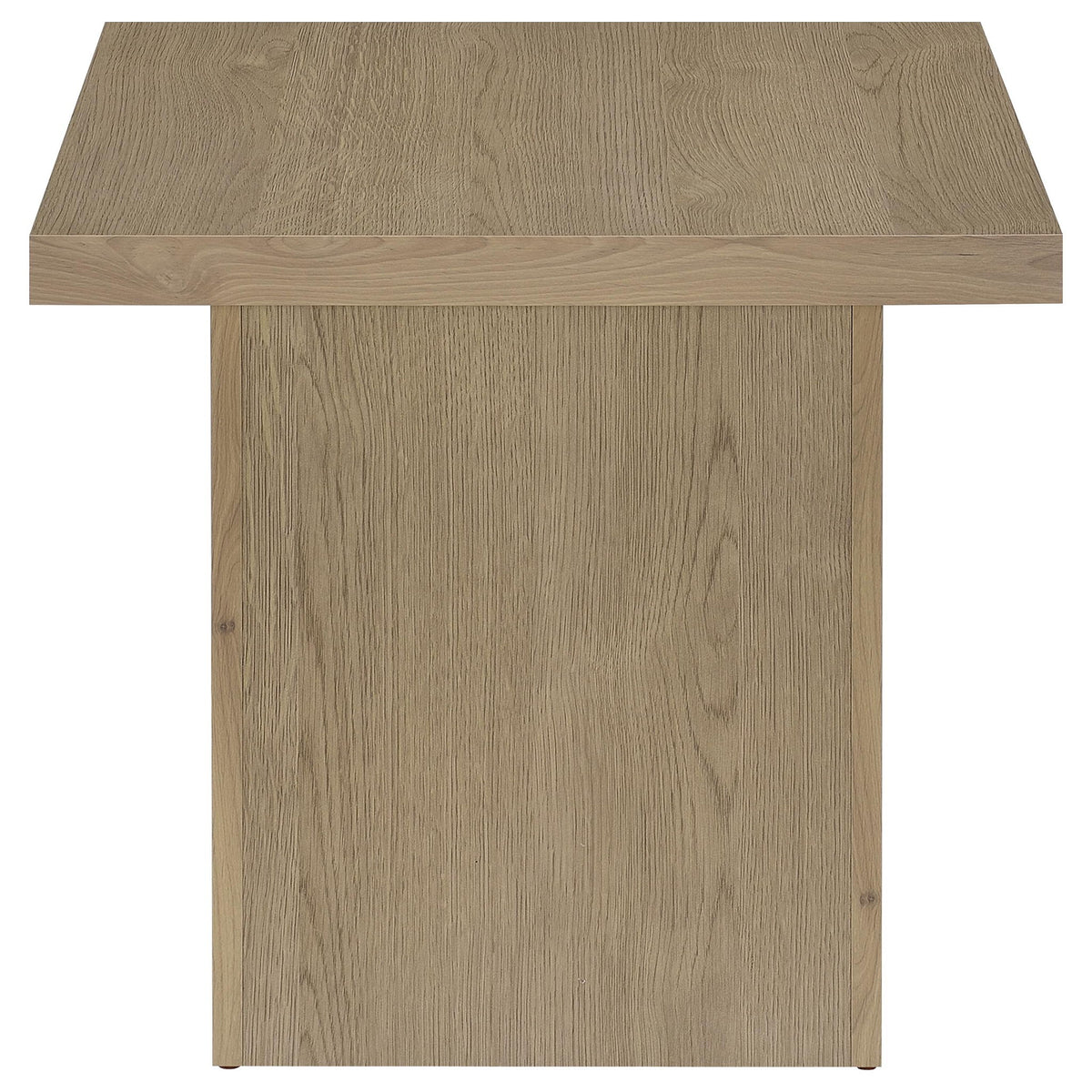 Devar 2-piece Square Cocktail Coffee End Table Set Latte