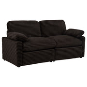 Collins Modular Power Loveseat Chocolate Brown