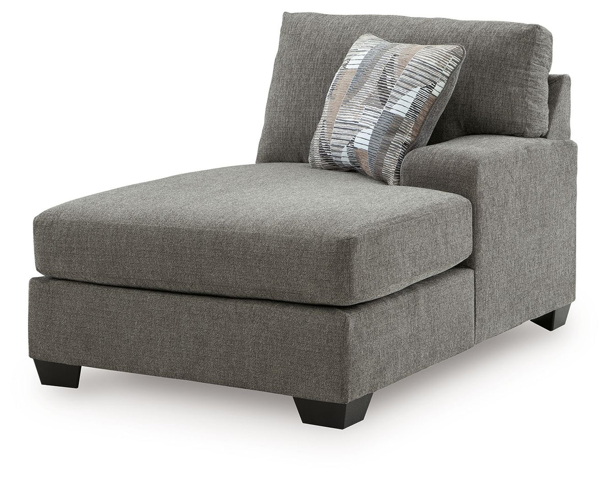 Clarington - RAF Corner Chaise - Greystone
