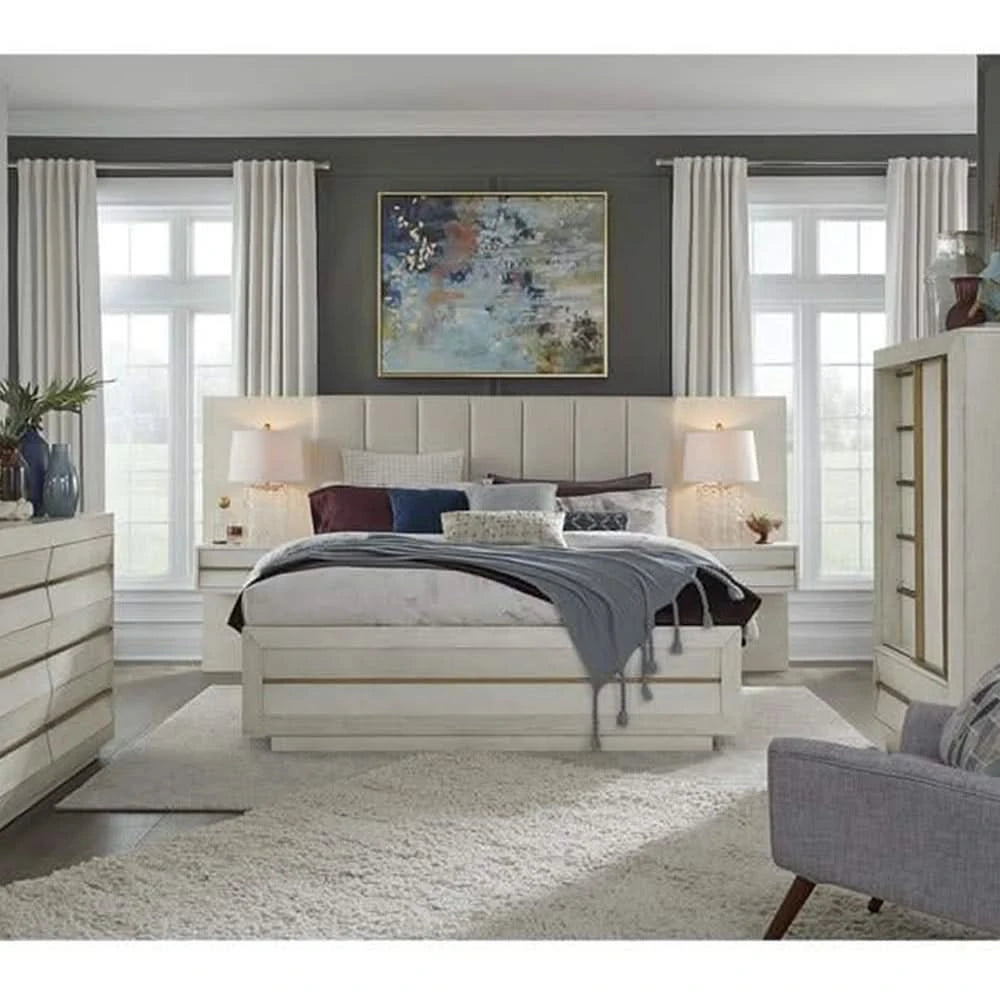 Atlantic Pier Nightstand with Storage Tower Design