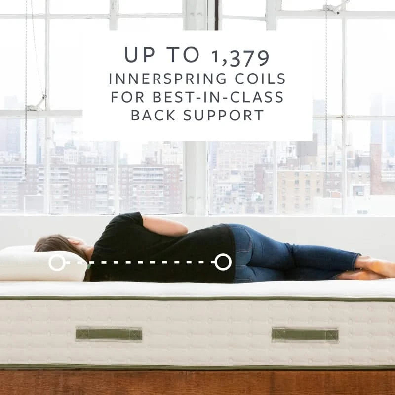 Avocado Green Firm 11" Standard Innerspring Mattress Organic Cotton Latex