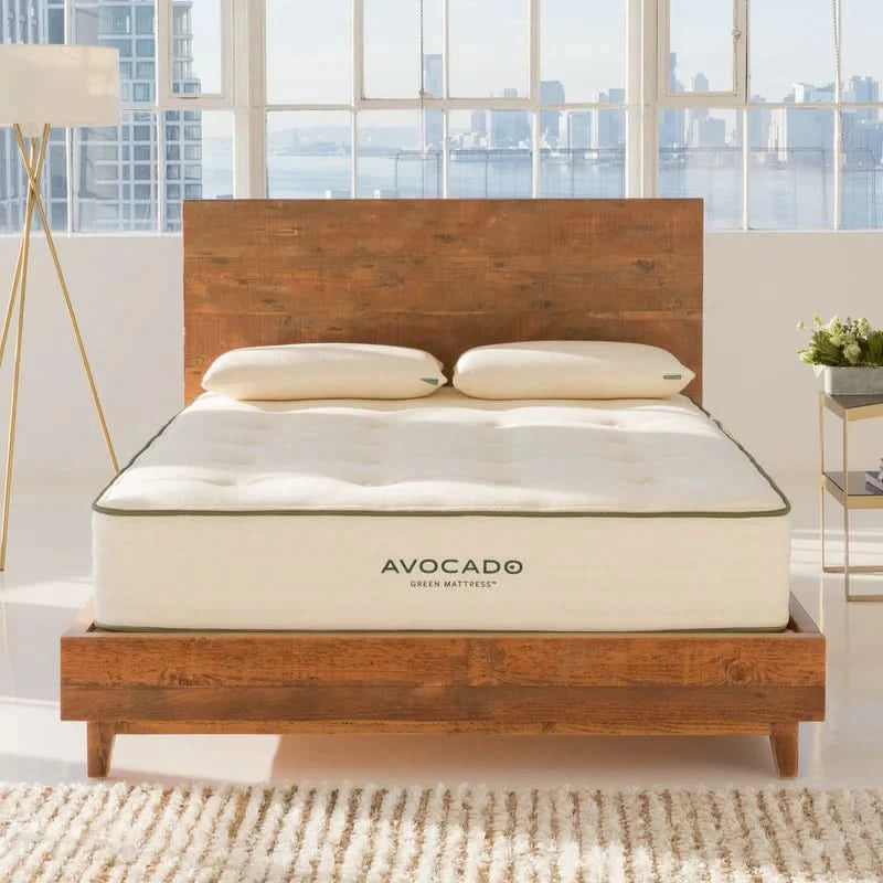 Avocado Green Organic Medium Tight Top Mattress with Certified Latex Hybrid Support