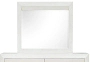 Atlantic White Landscape Mirror – Clean, Framed Design in Quartz Finish