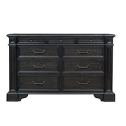 Palisade Brown Contemporary Dresser with Spacious Storage Drawers