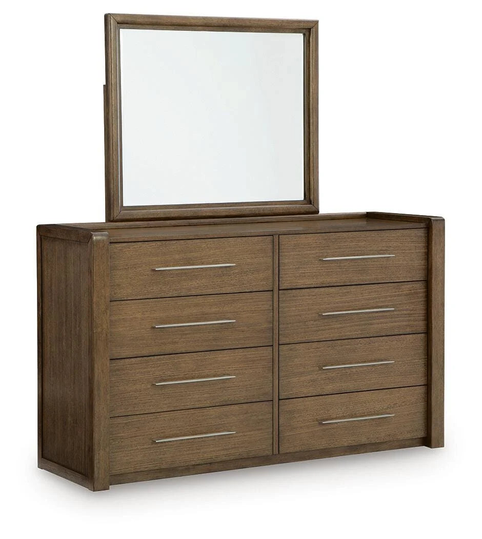 Archives Brown Contemporary 5-Piece Storage Bedroom Set with Upholstered Bed