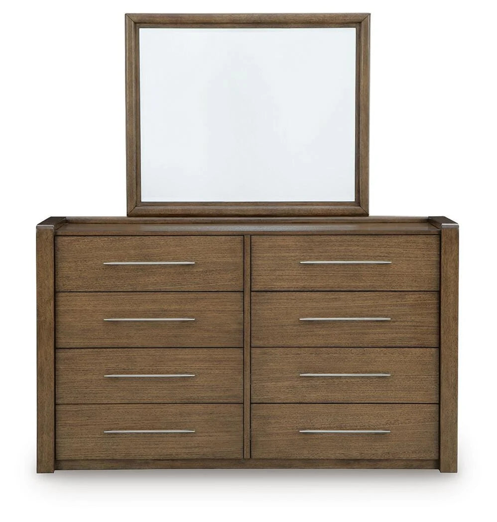 Archives Brown Contemporary 5-Piece Storage Bedroom Set with Upholstered Bed