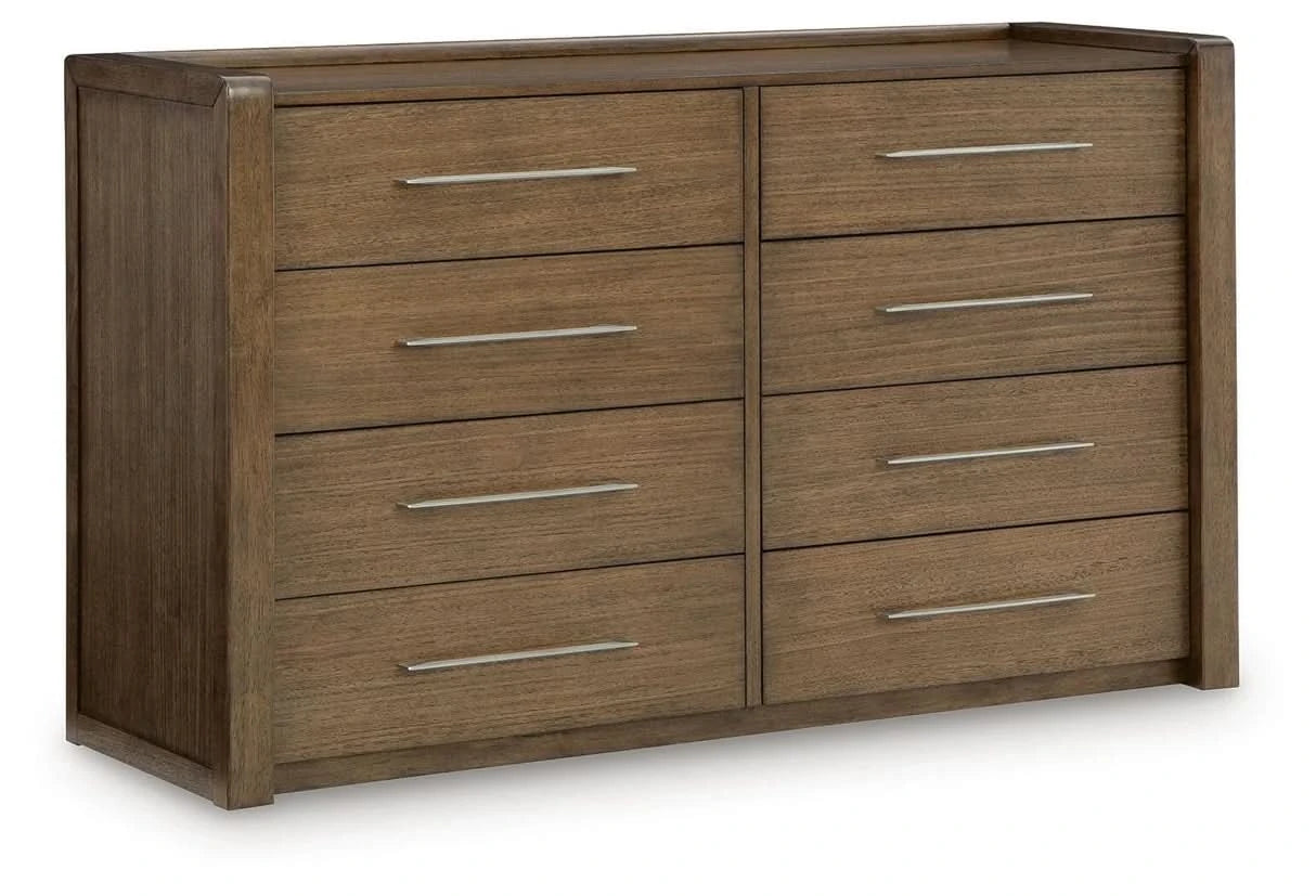 Archives Brown Contemporary 5-Piece Storage Bedroom Set with Upholstered Bed
