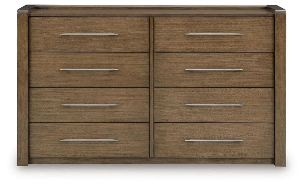 Archives Brown Contemporary 5-Piece Storage Bedroom Set with Upholstered Bed