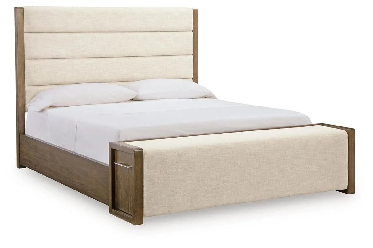 Archives Brown Contemporary 5-Piece Storage Bedroom Set with Upholstered Bed