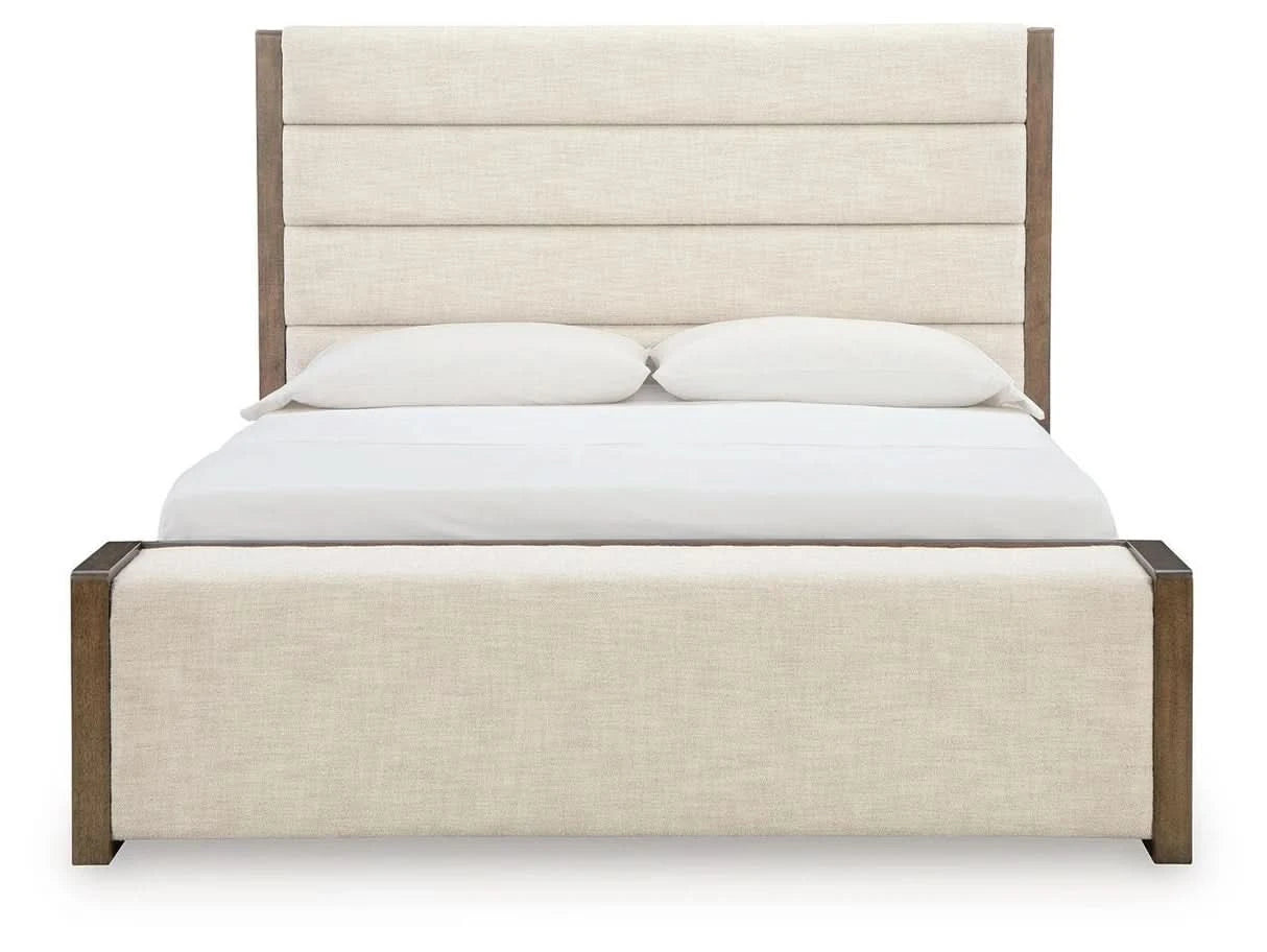 Archives Brown Contemporary 5-Piece Storage Bedroom Set with Upholstered Bed