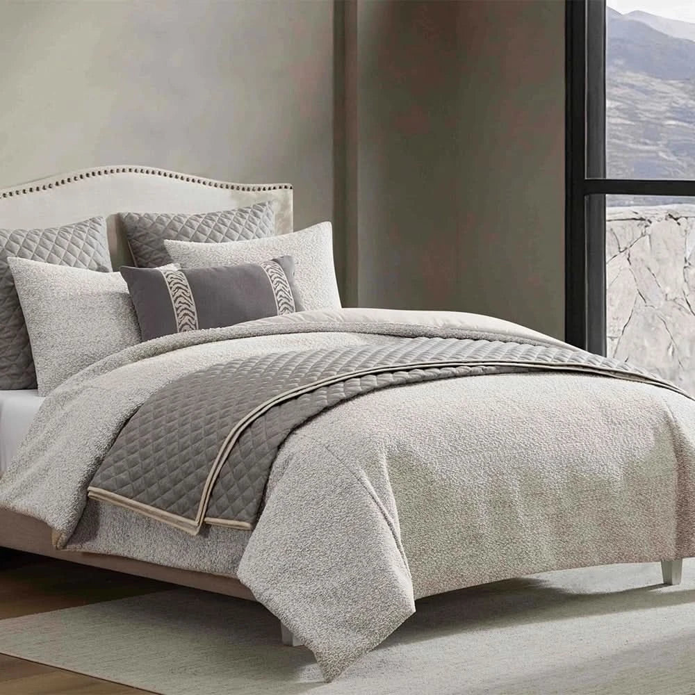 Brynlee Queen or King 8PC Comforter Set with Layered Coverlet & Decorative Pillows