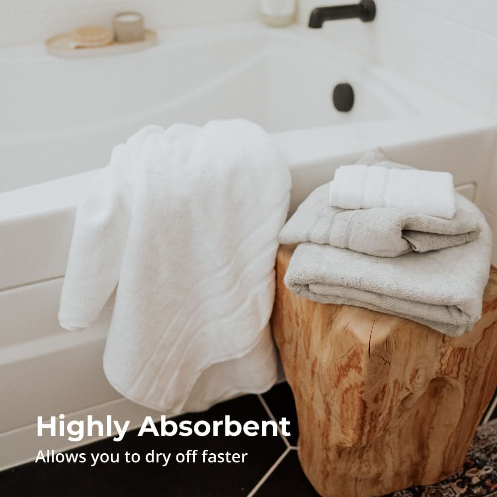 Luxury Bamboo Cotton Bath Towel