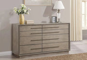 Boulevard Taupe Oak 8 Drawer Dresser with Modern Storage Design