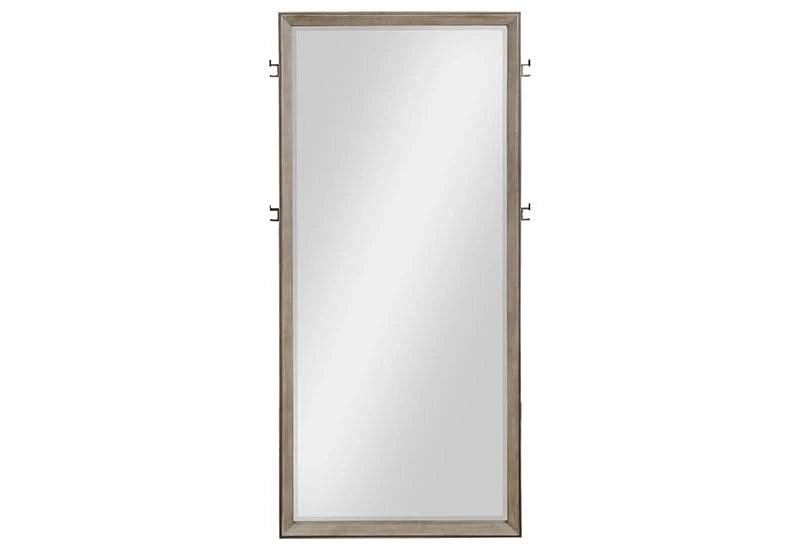 Boulevard Taupe Oak Modern Floor Mirror