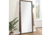 Boulevard Taupe Oak Modern Floor Mirror
