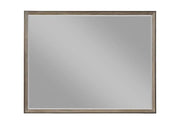 Boulevard Taupe Oak Modern Mirror