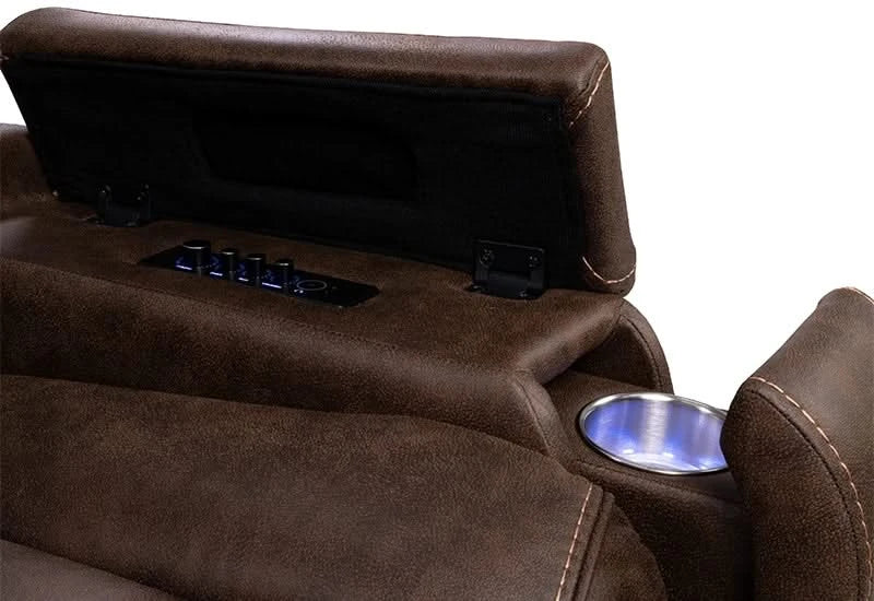 Moto Motion Capriccio Smoke Power Recliner with Triple Power Motion and Immersive Sound