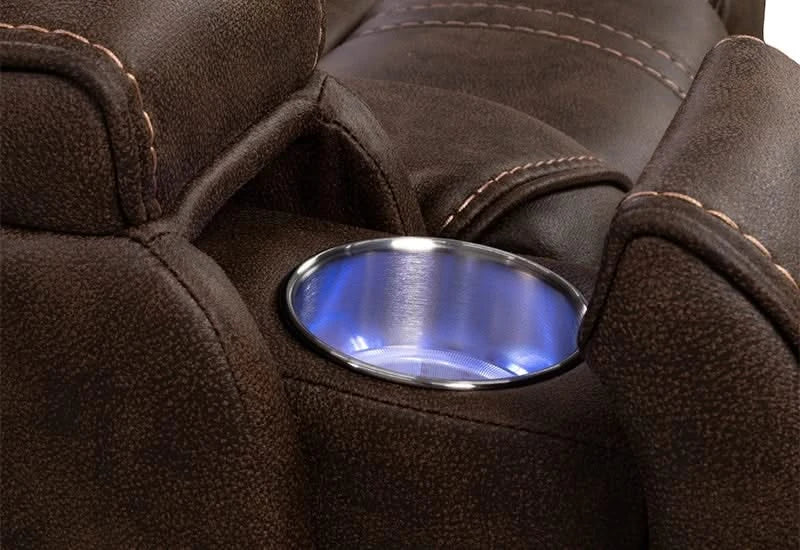 Moto Motion Capriccio Smoke Power Recliner with Triple Power Motion and Immersive Sound