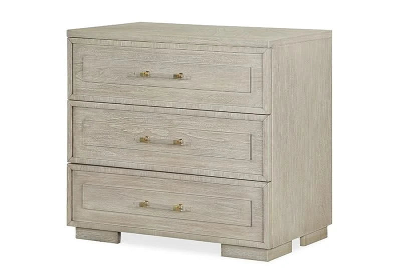 Noel Modern Light Oak Bedroom Set Includes Bed (LED Headboard, Footboard and Rails), Dresser and Mirror